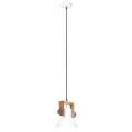 vidaXL Industriálna závesná lampa 25 W biela 19 cm okrúhla E27
