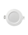 Q-100P LED panel 3W 330lm 4000K biely - kruhový vstavaný Qtec