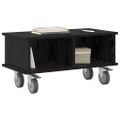 vidaXL TV stolík 68,5 x 35 x 35 cm Čierny dub Kompozitné drevo