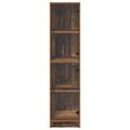 vidaXL Highboard Staré drevo 35 x 37 x 142 cm Kompozitné drevo