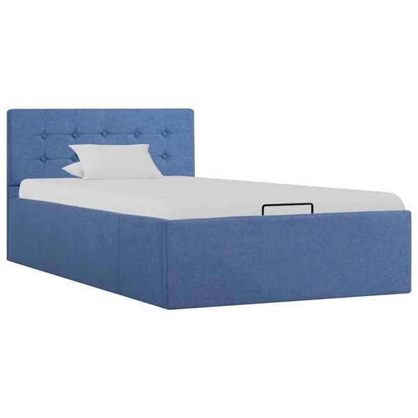 vidaXL Hydraulický posteľný rám+úložný priestor, látka 90x200 cm
