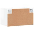 vidaXL Nástenná skrinka lesklá biela 60x36,5x35 cm spracované drevo
