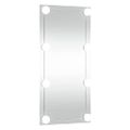 vidaXL Nástenné zrkadlo s LED svetlami 30x60 cm sklo obdĺžnik