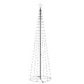 vidaXL Vianočný stromček, kužeľ, 136 LED, modré svetlo 70x240 cm