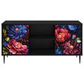vidaXL TV skrinka KIEL 102 x 33 x 51 cm Čierny dub Kompozitné drevo
