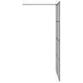 vidaXL Stena walk-in sprchy Čierna 115 x 195 cm tvrdené sklo
