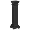 vidaXL Štvorcový stĺpový stojan na rastliny čierny 17x17x66 cm MDF