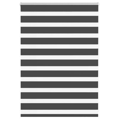 vidaXL Zebra roleta čierna 95x100 cm šírka látky 90,9 cm polyester
