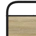 vidaXL Posteľný rám bez matraca 80x200 cm dub sonoma kompozitné drevo
