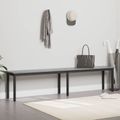 vidaXL lavička Sivý Sonoma 200 x 35 x 45 cm Kompozitné drevo