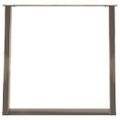 vidaXL Nohy k jedálenskému stolu v tvare U, 2 ks, prírodná oceľ, 70 x (72-73) cm, oceľ