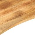 vidaXL Stolová doska so zakrivením 100x50x2,5 cm surový mangový masív