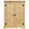 vidaXL Botník Corona 86x38,5x108 cm borovicový masív