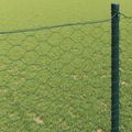 vidaXL Hexagonálny plot 0,4 x 10 m PVC Zelená