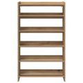 vidaXL Regál na topánky dub artisan 60x25x100 cm kompozitné drevo