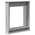 vidaXL Obloženie krbu sivá sonoma 75x20x87,5 cm kompozitné drevo