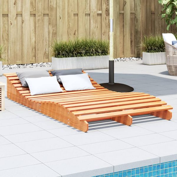 vidaXL Lehátko voskovohnedé 205x110x31,5 cm masívna borovica