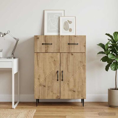 vidaXL Servírovacia skriňa Dub artisan 66 x 34,5 x 89,5 cm