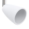 vidaXL Stropné bodové svetlo so bodmi Biela 176,5 x 12,5 x 13,5 cm Kov