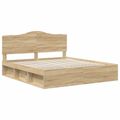 vidaXL Rám postele Sonoma 200 x 200 cm Masívne borovicové drevo