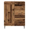 vidaXL Servírovacia skriňa so zásuvkou Staré drevo 69,5 x 34 x 90 cm
