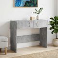 vidaXL Konzolový stôl Betónovo sivá 96,5 x 38 x 75 cm Kompozitné drevo