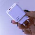 Maxlife MXTC-09-30AC GaN PD QC nabíjačka 1x USB-C 1x USB 30W biela