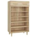 vidaXL Botník farba dubu sonoma 60x35x105 cm spracované drevo