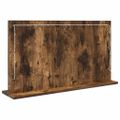 vidaXL Toaletné zrkadlo Dymová dub 80 x 45 x 18 cm Obdĺžnikový