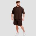 Tričko Oversized Unstoppable Brown - GymBeam, veľkosť M, veľkosť oblečenia M