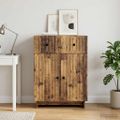 vidaXL Servírovacia skriňa Staré drevo 66 x 34,5 x 90 cm
