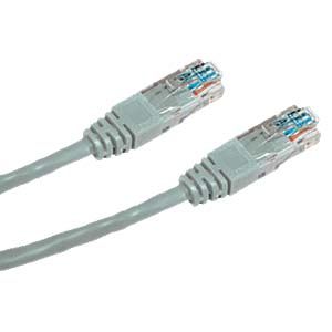 DATACOM Križený UTP patch kabel 0,5m Cat5e šedý
