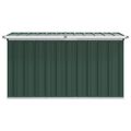vidaXL Záhradný úložný box zelený 129x67x65 cm