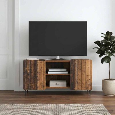 vidaXL TV skrinka 102 x 34,5 x 52 cm Staré drevo Kompozitné drevo