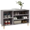 vidaXL Botník sivý dub sonoma 102x36x60 cm spracované drevo