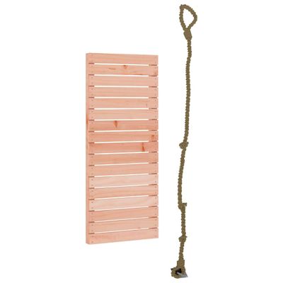 vidaXL Hracia lezecká stena s lanom 44,5x5x108 cm masívny Douglas