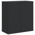 vidaXL Záhradný úložný box z polyratanu 100x49x103,5 cm čierny