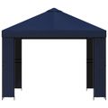 vidaXL Altánok 3 x 3 m Modrá Polyester a oceľ 190 gsm