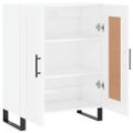 vidaXL Komoda lesklá biela 69,5x34x90 cm spracované drevo
