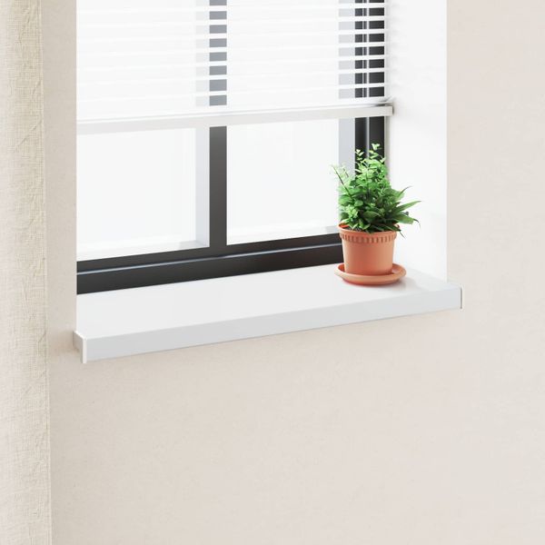 vidaXL Parapetné dosky Biela 60 x 30 x 4,5 cm PVC