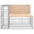 vidaXL Záhradná lavica gabiónový dizajn 184x71x65,5 masívna borovica