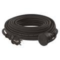 Vonkajší predlžovací kábel 20 m / 1 zásuvka / čierny / guma-neoprén / 230 V / 1,5 mm2
