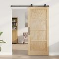 vidaXL Posuvné dvere ORKDAL 86 x 198,5 cm Borovicový masív Prírodná
