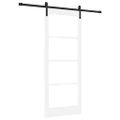 vidaXL Posuvné dvere ORKDAL Biela a čierna 83 x 202 cm