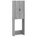 vidaXL Toaletná skriňa HOORN Sivý Sonoma 66 x 25,5 x 190 cm