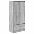vidaXL Skrinka so zásuvkou Sivá Sonoma 55,5x34x119,5 cm