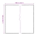 vidaXL Priehľadná plachta s okami 6x10 m Polyetylén
