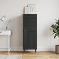 vidaXL Servírovacia skriňa Čierna 33 x 34,5 x 89,5 cm Kompozitné drevo