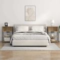 vidaXL Nočný stolík Sonoma dub 55 x 31 x 76 cm Kompozitné drevo