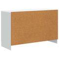 vidaXL Servírovacia skriňa Biela 89 x 34,5 x 57 cm Kompozitné drevo